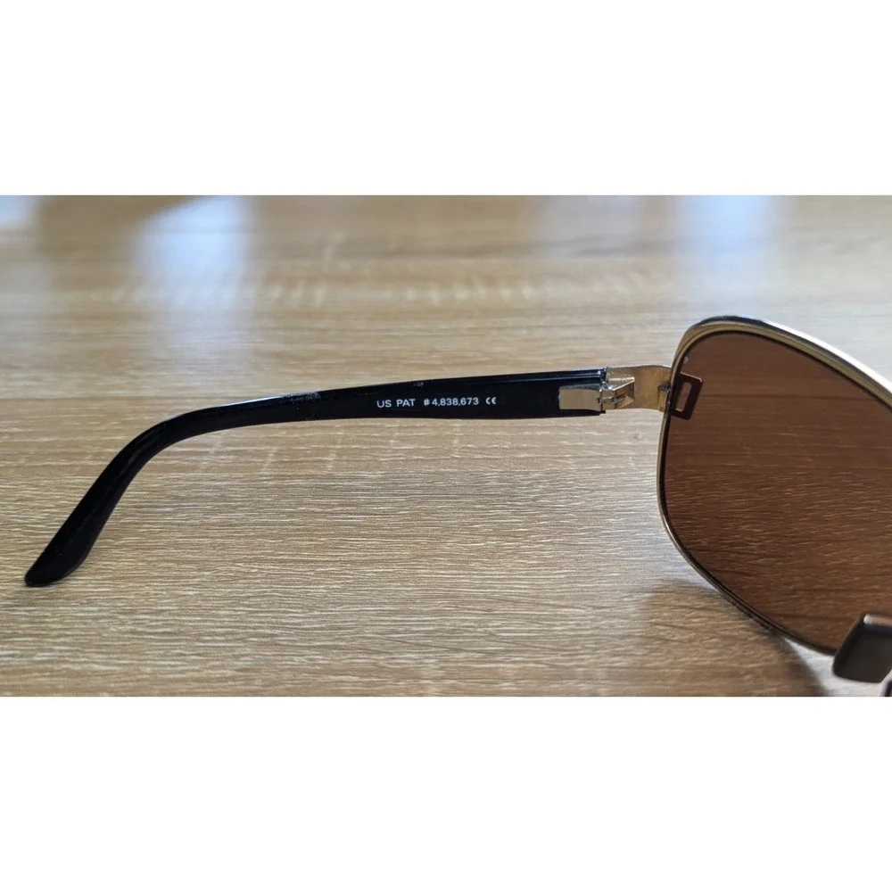 Maui Jim Maka MJ 513 16 Gold Wrap Frame & HCL Bronze Polarized Sunglasses